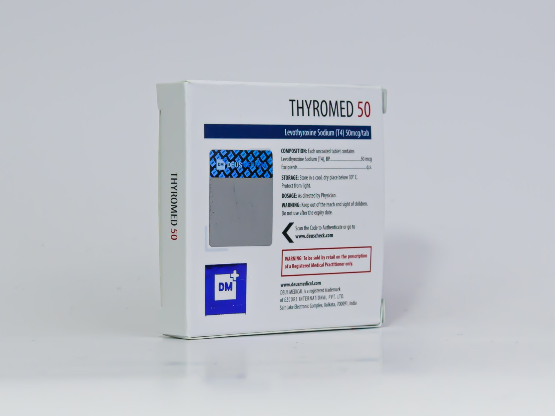 Thyromed 50mcg – Levothyroxine Sodium – Deus Medical - Image 4